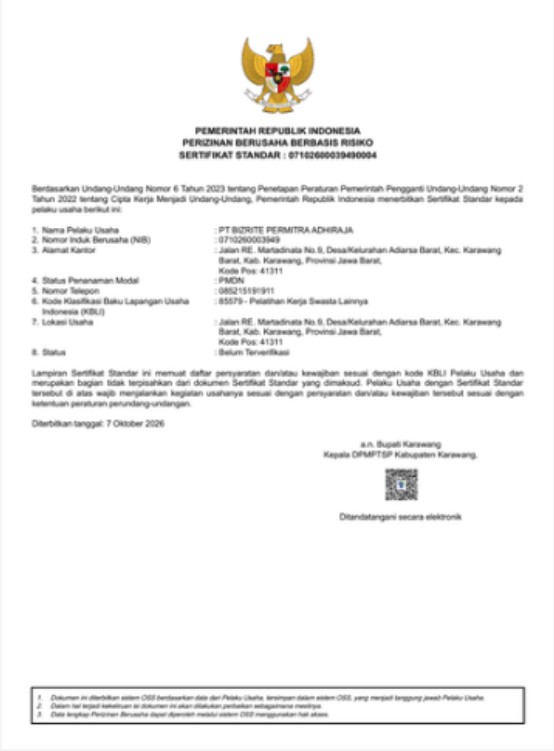 Deed of Establishment document