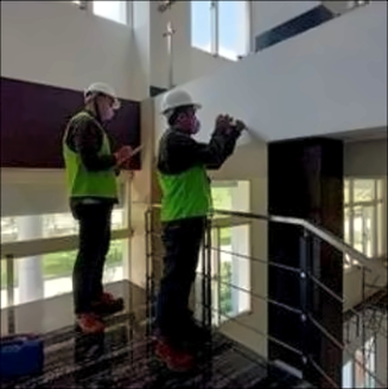 Inspection inside the building